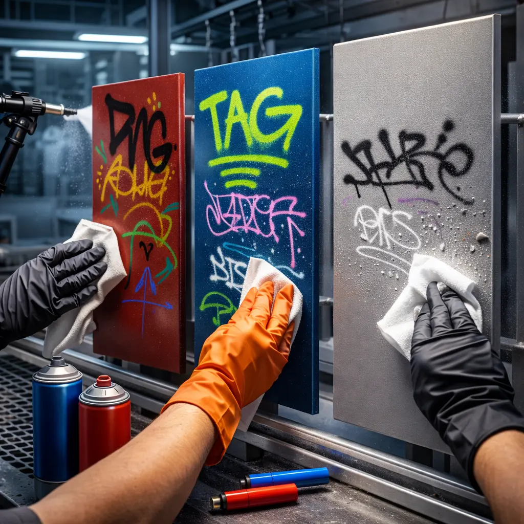 PEINTURES POUDRE ANTI-GRAFFITI